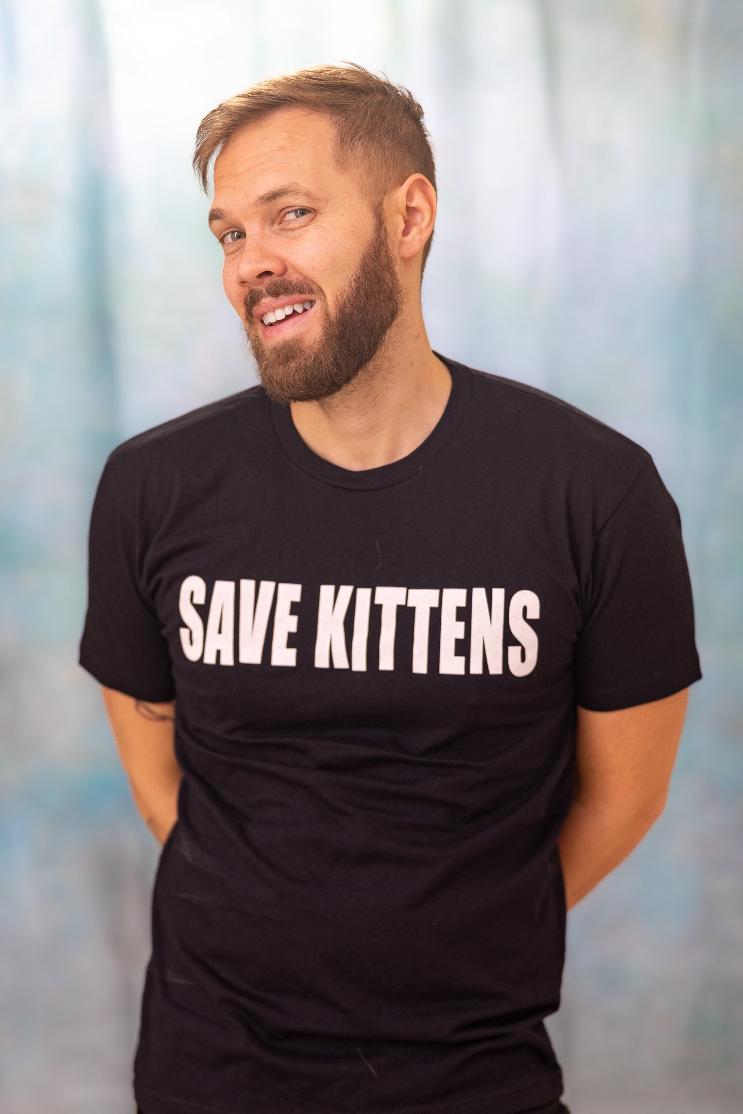 Image of Save Kittens Tee (Black)