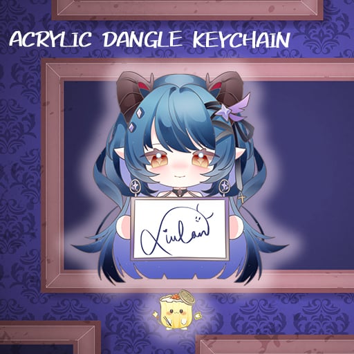 Image of Hangout and dangling with me acrylic keychain