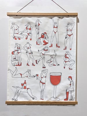 Image of Set of 6 Tea Towels / Wall Art : Limited Edition