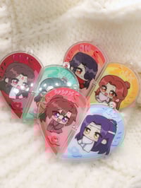 Image 2 of Matching Couple Hearts Magnets  