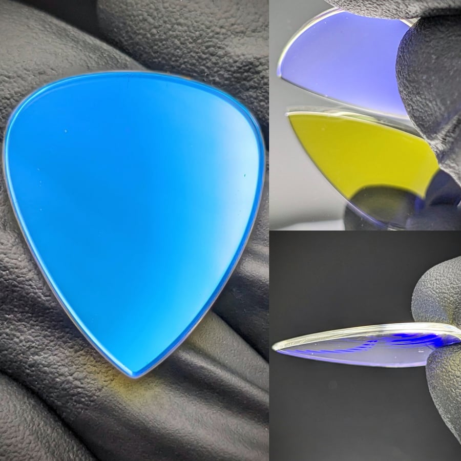 Image of Dichroic Glass - Color Shift Guitar Pick
