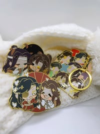 Image 2 of NEW Couple Pins and Group Enamel Keychain 