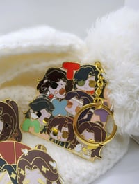 Image 3 of NEW Couple Pins and Group Enamel Keychain 