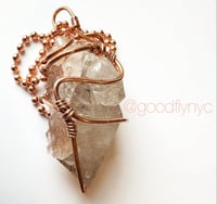 Image 1 of Tourmalinated Quartz Amulet