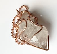 Image 3 of Tourmalinated Quartz Amulet