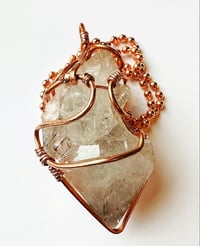 Image 2 of Tourmalinated Quartz Amulet