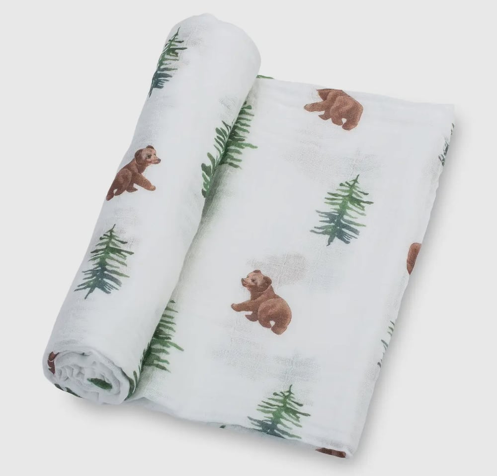 Image of Bear Cub Swaddle Blanket