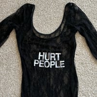 Image 1 of black lace bodysuit