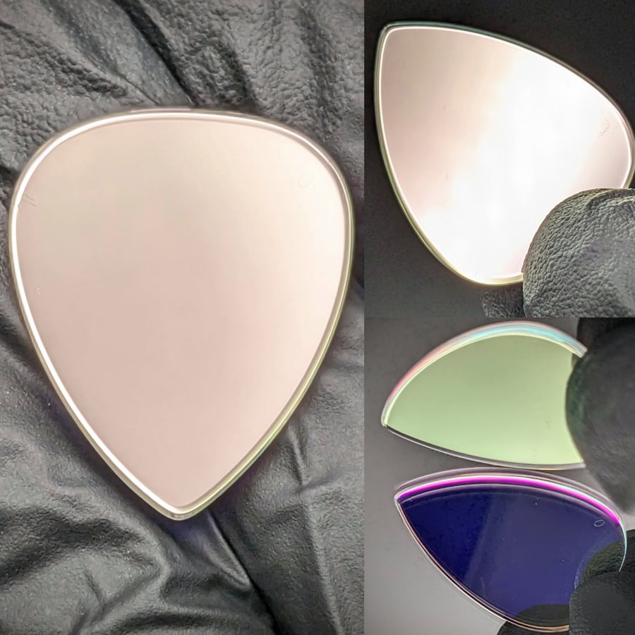 Image of Dichroic Glass - Color Shift Guitar Pick