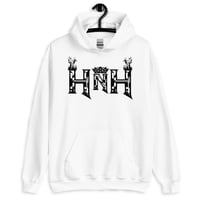 Image 1 of HNH Crown & Flame Hoodie (Black Print)