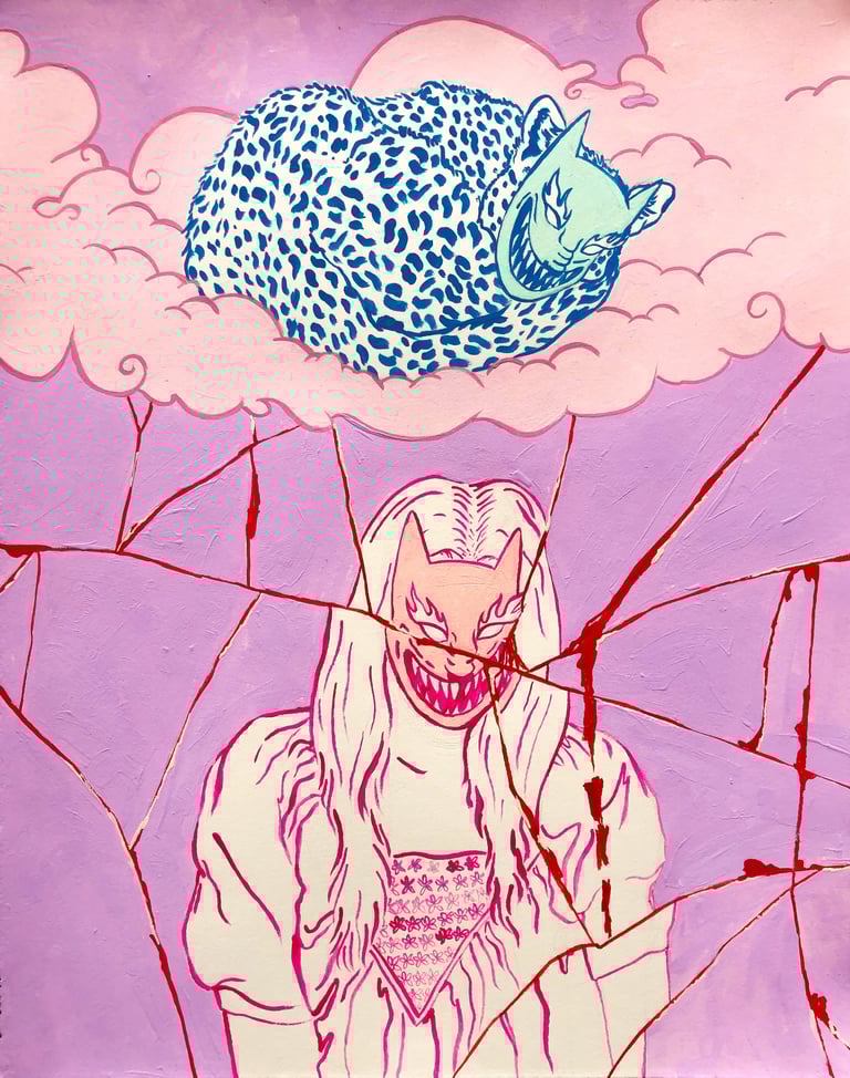 "Glass Breaks like People Do" Digital Print