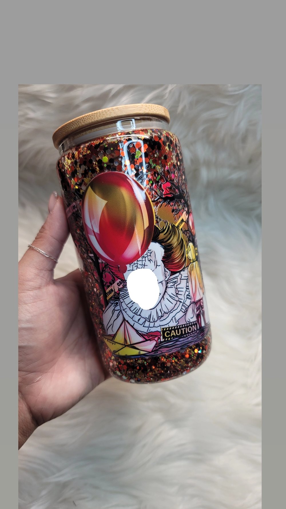 Image of PW Clown snow globe tumbler 
