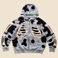 Image 1 of REWORKED NIKE FLOW 3D PUFF SKELETON ZIPHOODIE SIZE XL