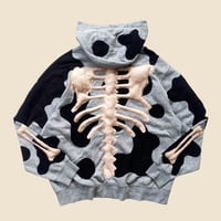 Image 4 of REWORKED NIKE FLOW 3D PUFF SKELETON ZIPHOODIE SIZE XL