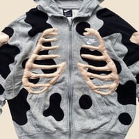 Image 5 of REWORKED NIKE FLOW 3D PUFF SKELETON ZIPHOODIE SIZE XL