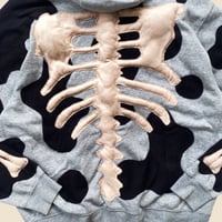 Image 6 of REWORKED NIKE FLOW 3D PUFF SKELETON ZIPHOODIE SIZE XL