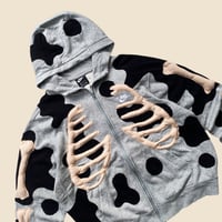 Image 7 of REWORKED NIKE FLOW 3D PUFF SKELETON ZIPHOODIE SIZE XL