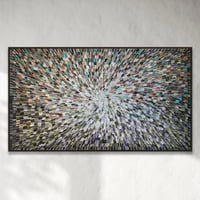 Image 1 of ’Earthed 22’ - 90x150cm, Framed in BLACK