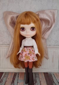 Image 1 of Rose Gold Textured Bow for Blythe!