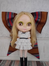 Image 1 of Dandy striped bow for your Blythe!