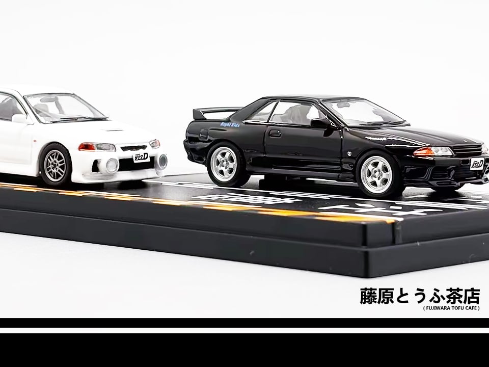 1:64 Mitsubishi Lancer Evolution 4 & Nissan Skyline R32 GTR