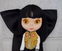 Image 2 of Beautiful Black Satin Bow for Blythe!