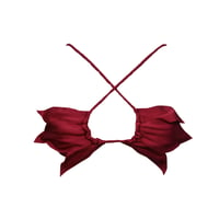 Image 1 of BURGUNDY LILLY BIKINI BRA