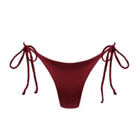 Image 1 of BURGUNDY LILLY BIKINI BOTTOM