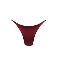 Image 3 of BURGUNDY LILLY BIKINI BOTTOM