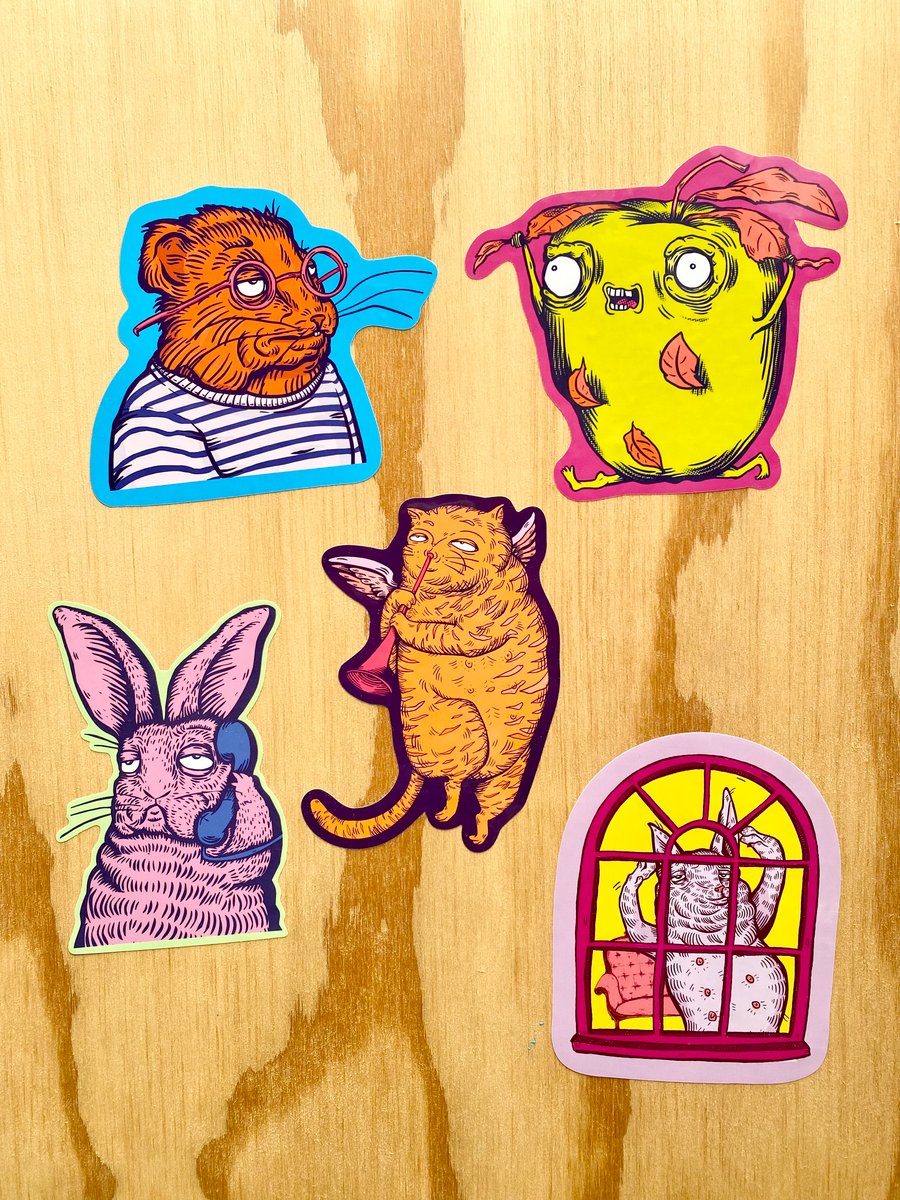 Image of Lucas Antics Sticky Stickers Pack #1