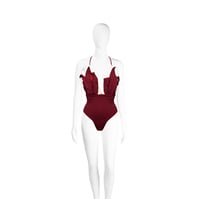 Image 3 of BURGUNDY LILLY SWIMSUIT