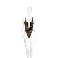 Image 2 of LEOPARD LACEDUP SWIMSUIT