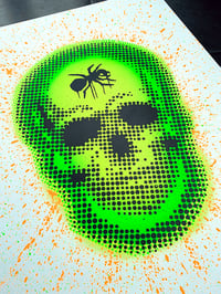 Image 2 of ANT ATTACK - NEON GREEN - unique 1 off HAND PAINTED original - 