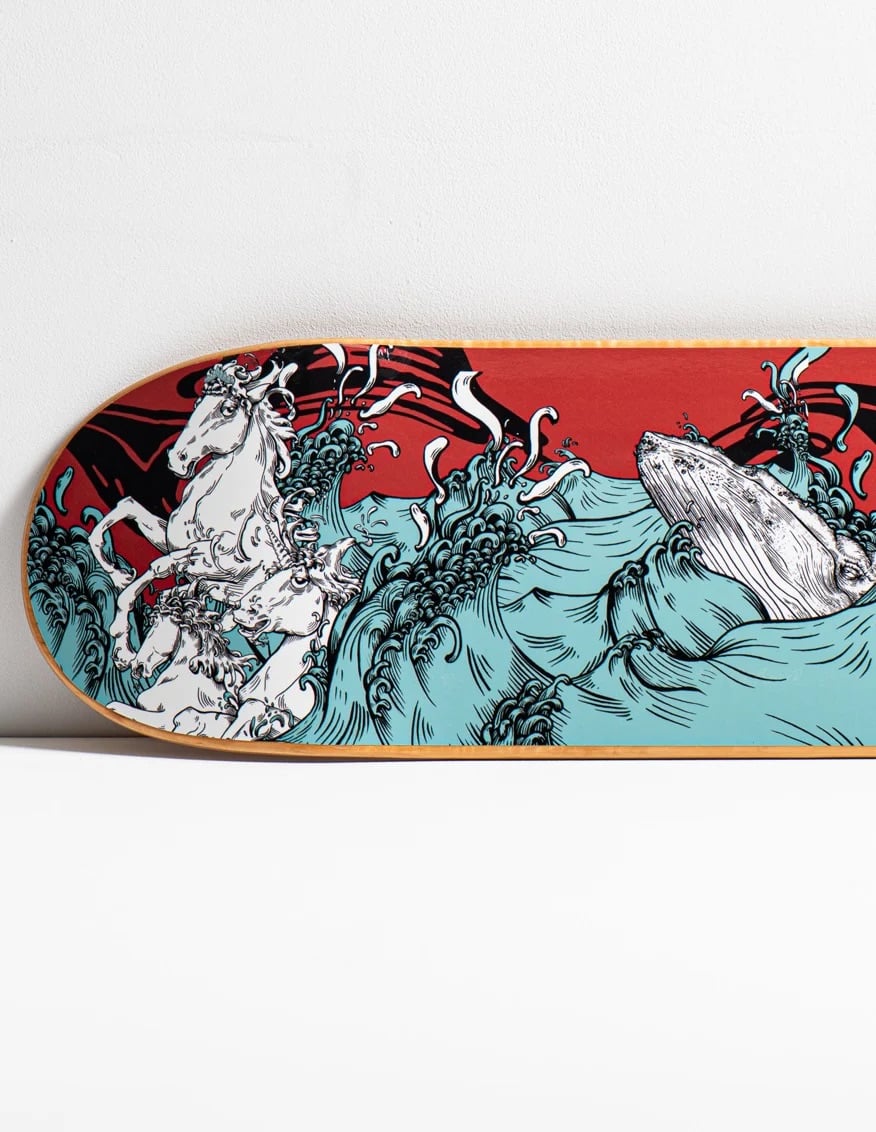 Image of The Mischief’s Revenge Skate Deck 8.5" Maple deck in 7 Ply. 