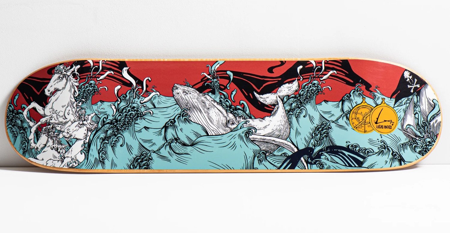 Image of The Mischief’s Revenge Skate Deck 8.5" Maple deck in 7 Ply. 