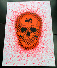 Image 1 of ANT ATTACK - NEON ORANGE + PINK - unique 1 off HAND PAINTED original