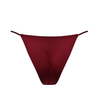 Image 6 of BURGUNDY LILLY BIKINI BOTTOM