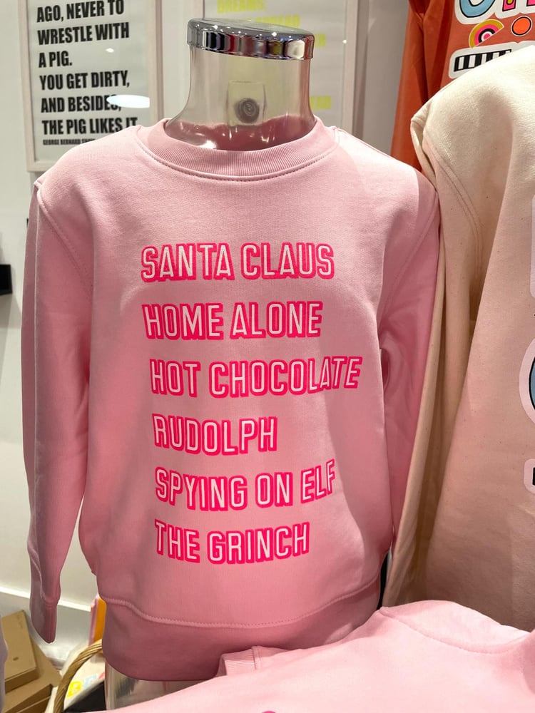 Image of KIDS PINK CHRISTMAS SWEATERS