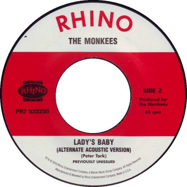 The Monkees – St. Matthew / Lady's Baby 7" VINYL, NEW 1000 LTD ED