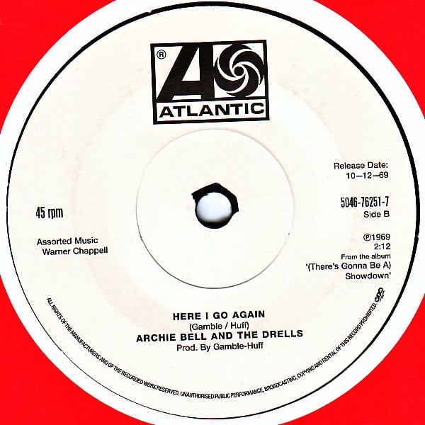 Archie Bell & The Drells – A Thousand Wonders / Here I Go Again 7" VINYL NEW PROMO