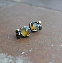 Image 1 of Montana agate stud earrings 