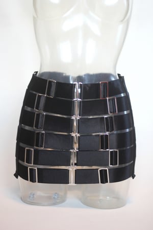 Image of MADE TO ORDER - Elastic bandage skirt in satin (Size XS-XL)