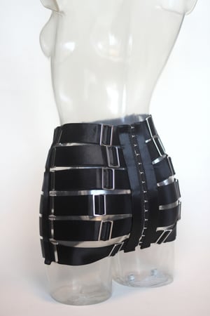 Image of MADE TO ORDER - Elastic bandage skirt in satin (Size XS-XL)