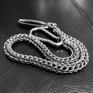 Image of Orcus Chains - 19” Hand Made Persian Weave Wallet / Key Chain