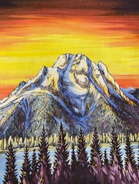 Image 4 of Mt Moran A3 print