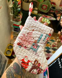 Image 2 of Handmade Quilted Mini Stocking #3