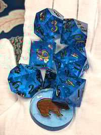 Image 4 of Ancient Crystal - 8 Piece Dice Set (B Grade)