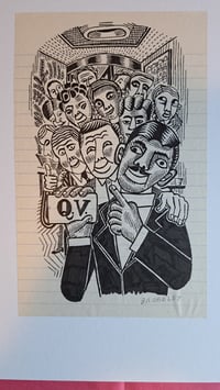Image 1 of Original Drawing - QV 15 - Fine Print (Guests)