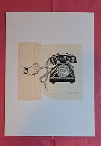 Image 2 of Original Drawing - QV 16 - Fine Print (Telephone)