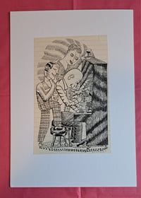 Image 1 of Original Drawing - QV 18 - The Piano
